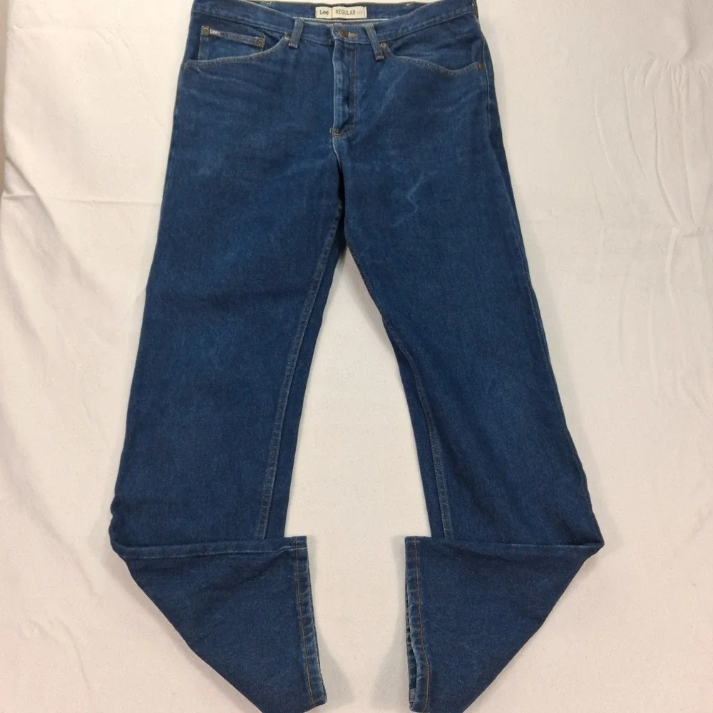 Lee Jeans Mens 36x34 Regular Fit Blue 2008989 Medium Wash EUC
